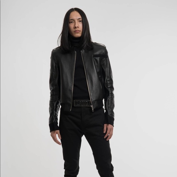 Helmut Lang Lambskin Bomber Jacket / Size M - Picture 4 of 7